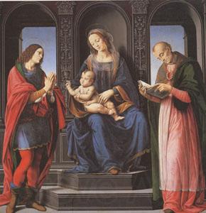 LORENZO DI CREDI The Virgin and child with st Julian and st Nicholas of Myra (mk05) France oil painting art